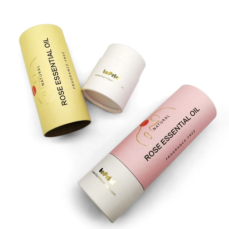 
Custom Printed Eco Friendly Skincare Perfume Bottle 100Ml Packaging Kraft Cylinder Gift Paper Tube Package 