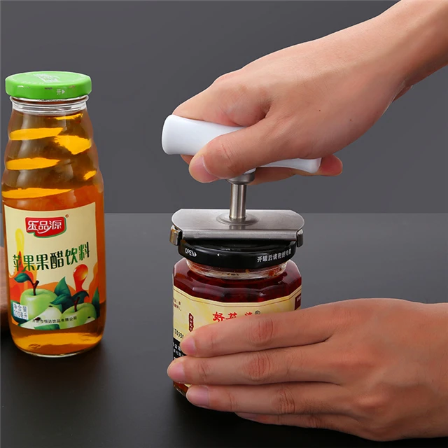 

Stainless Steel Cap Opener Rotary Screw Capper Kitchen Accessories, As photo
