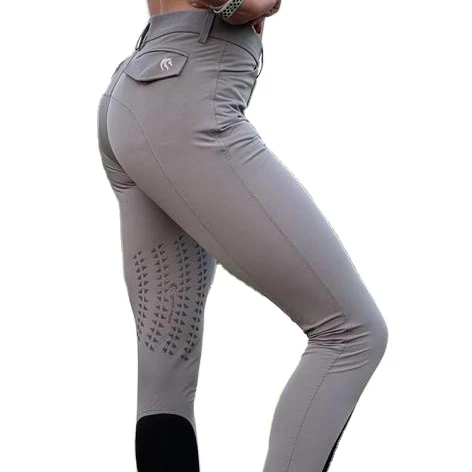 

Custom design logo equestrian leggings high waisted women pants anti slip silicone Jodhpurs Horse Riding competition breeches, White, navy blue, black, grey