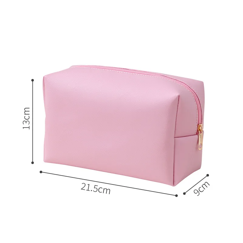 New Popular Cosmetic Bag Professional Makeup Bag Portable Travel Handheld Makeup Macaron Color Bag