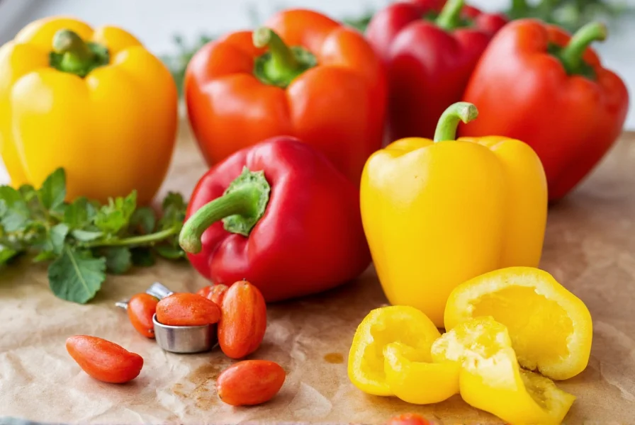 do grreen bell peppers help with con