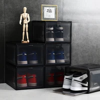 

Black Foldable Shoe Containers Plastic Storage Box