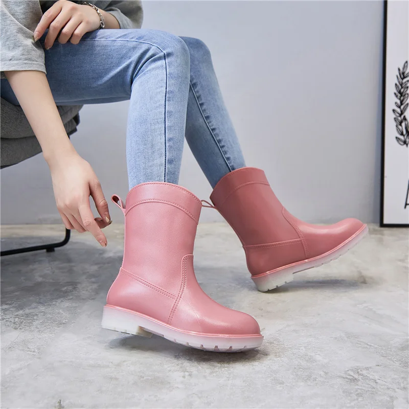 

High quality customized ladies sizes black upper custom printing womens horse boot rubber colorful rain boots, Blue,red,apricot