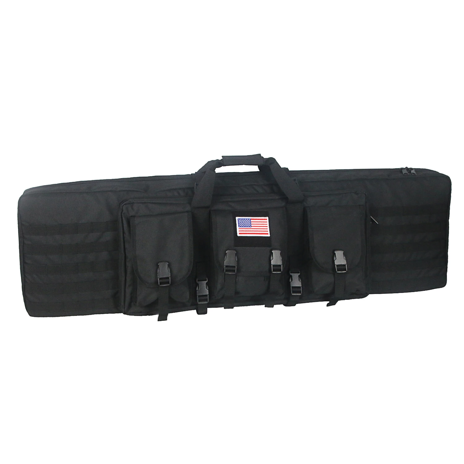 

US Inventory 48 Inch Soft Shooting Pack Tactical Hunting Pack Rifle Bag And Military Gun Bag, Black-gun bag