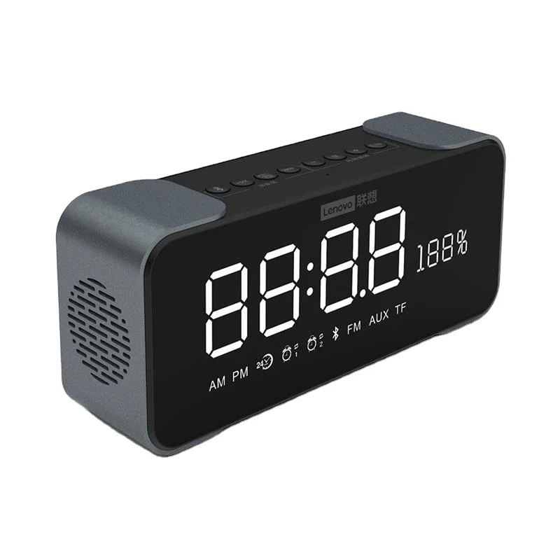 

Lenovo L022 wireless Speaker Radio Alarm Clock Radio Digital Alarm Clock DIY Ringtone One-Click Snooze BT Call Speaker FM Radio