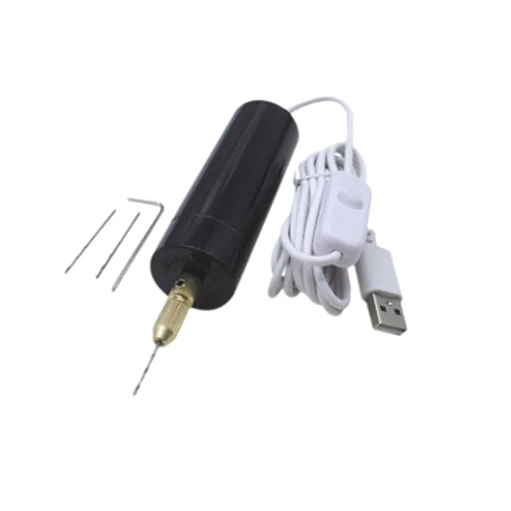 

Mini USB Drill Handheld Drill Bits Kit Epoxy Resin Jewelry Making Wood Craft Tools 5V USB Plug Screwdriver Tool Kit