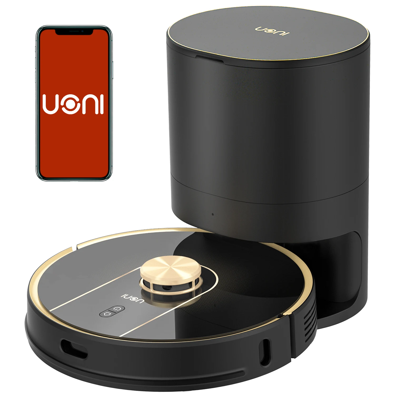 

Uoni robot vacuum cleaner V980 Plus with 4.3L self-emptying dustbin automatic garbage collector sweeping robot drop shipping