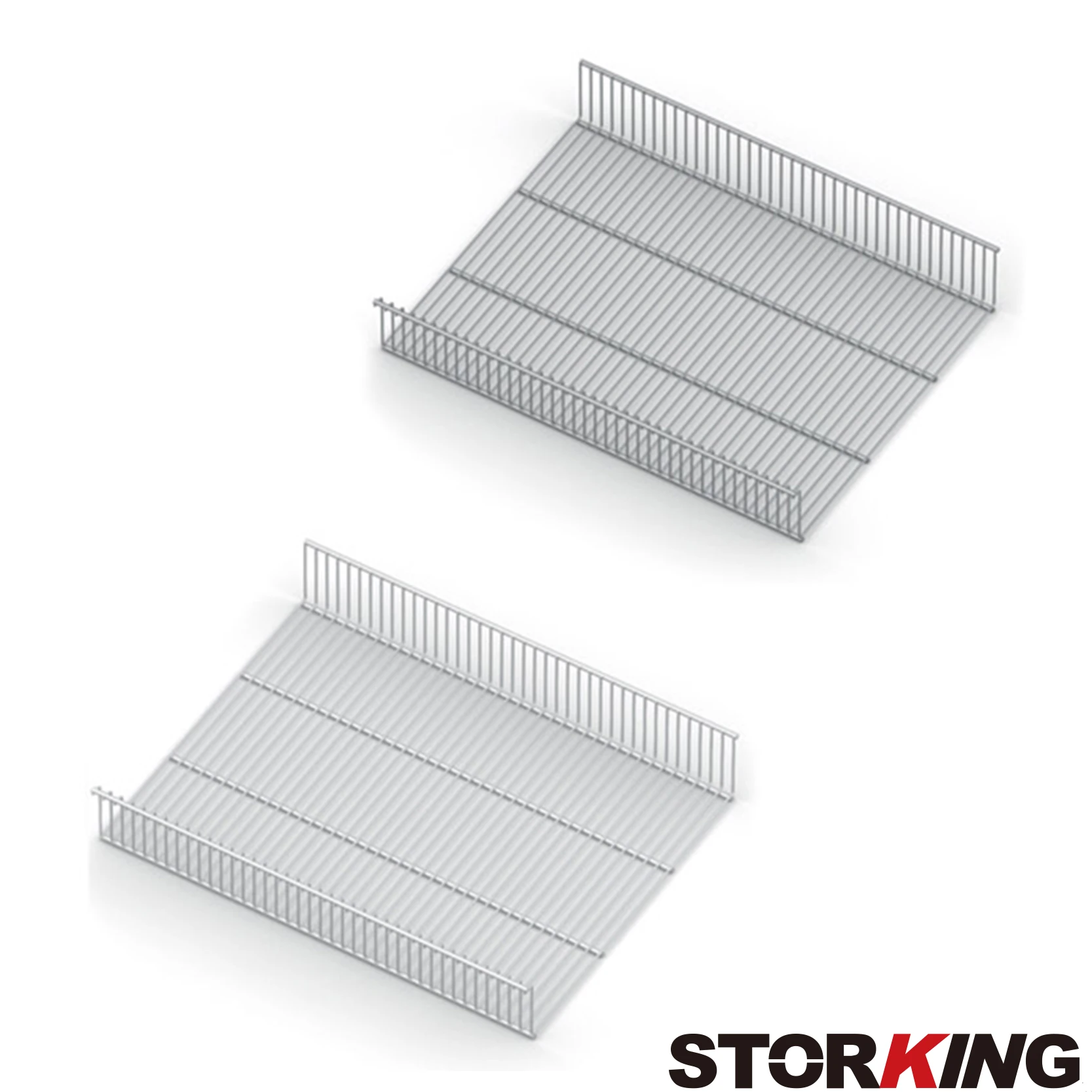 
U Shape Mesh Basket of Metal Wardrobe Closet Organizer Storage Shelf 