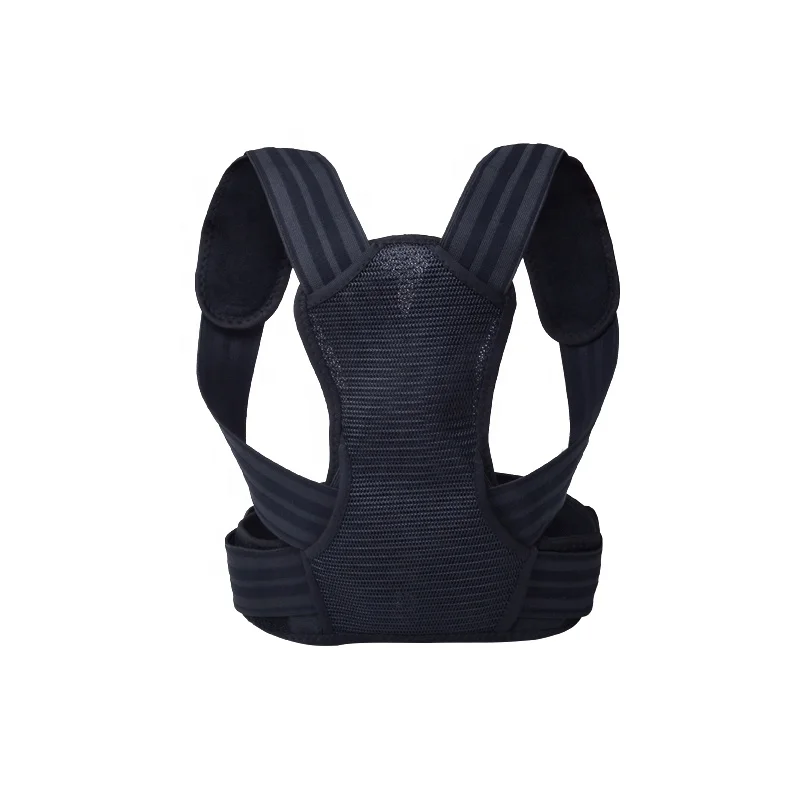 

Amazon hot selling Adjustable upper spine humpback shoulder back support brace posture corrector, Black or customized color