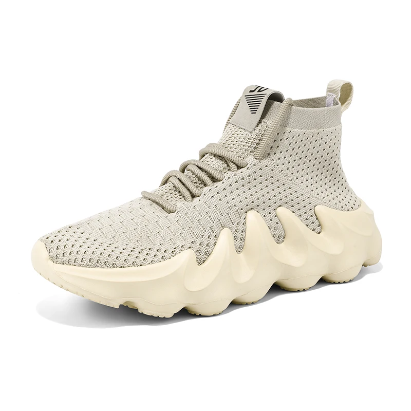 

New Fashion Sports Shoes Breathable Mesh Walking Footwear Yeezy For Women/men