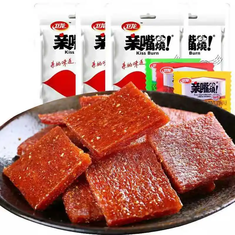 1x300G WEI LONG Kiss Burn Spicy Strips Chinese Special Spicy Snacks spicy strip