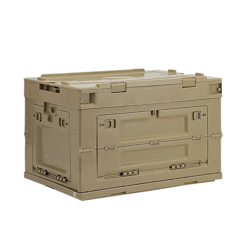 

Outdoor Camping Portable Folding Plastic Storage Box 50L Capacity