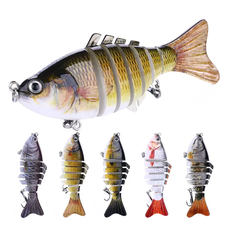

Hard plastic 15.4g 10cm Multi-jointed lure Minnow wobbler fishing bait, 5 colors avaiable