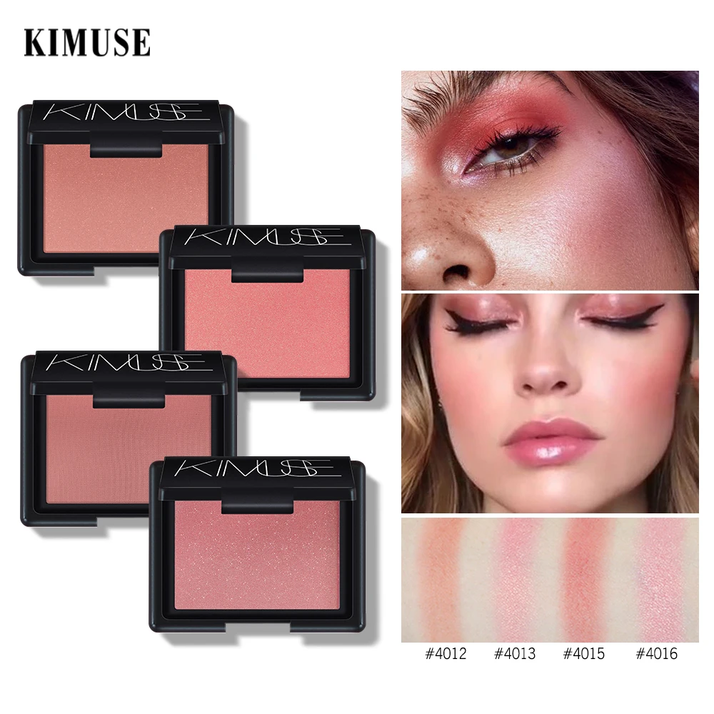 

KIMUSE Wholesale Blush Palette Waterproof Blusher Cheek Rouge High Pigment Powder Face Makeup Private Label makeup