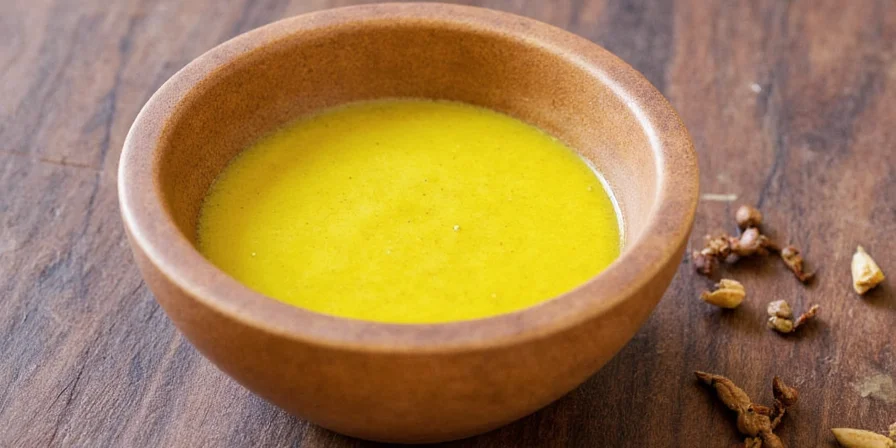 Drizzling yellow aji sauce over grilled chicken