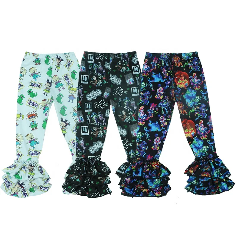 

children comfort pants for girl knitted leg wrap pants toddler baby winter double ruffle bottoms toddler girl flare pants