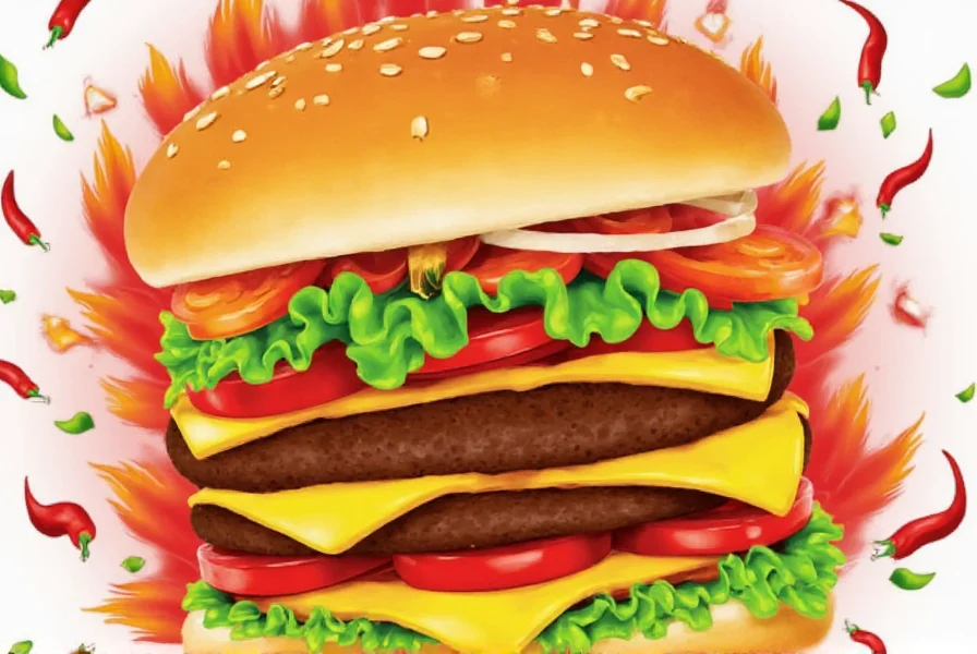 Spiced burger patties