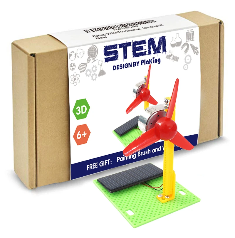 

STEM DIY 3D wooden Solar fan Physical Learning Toy Science Experiments Kits,STEM Learning Sets