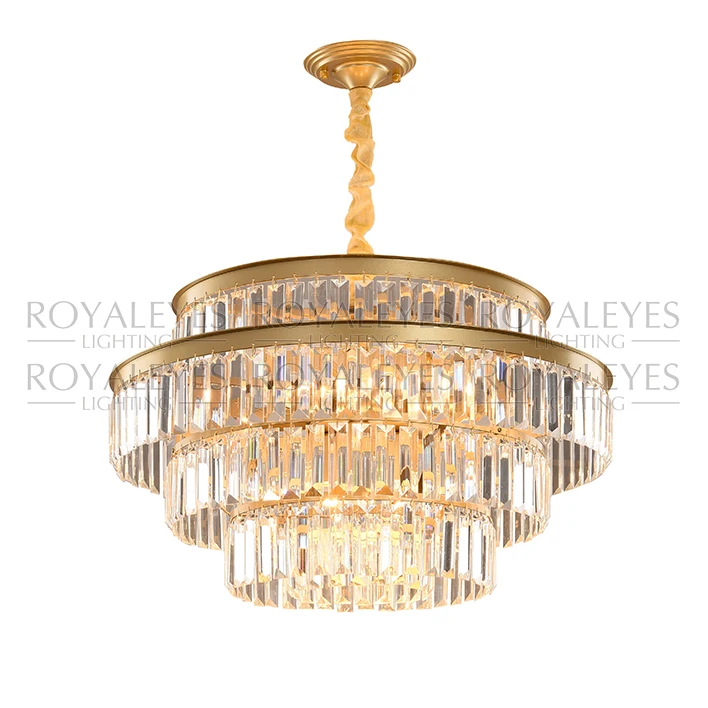 

Dining Room Gold Luxury LED Crystal Chandelier Modern Decoration Luxury Pendant Lights Chandelier For Home, Black