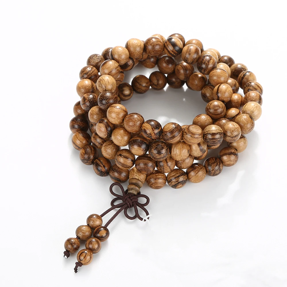 

Hot sale wholesale natural Old sand aloes beads heart Buddha beads