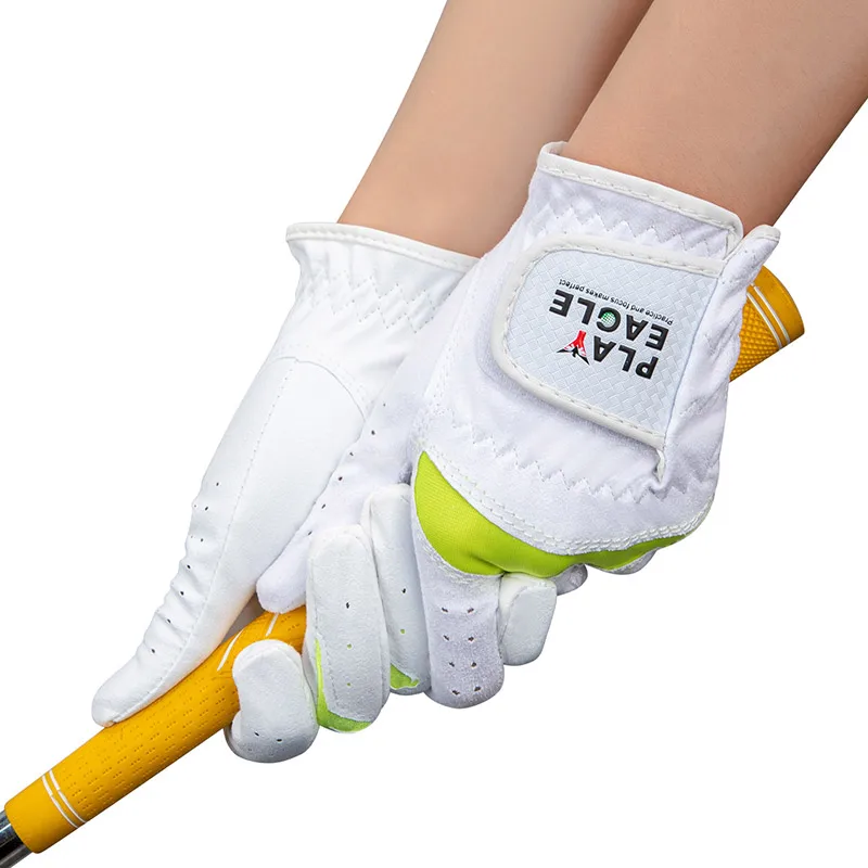 

Nano fabric Lady Golf Gloves Woman Left and Right Hands Glove, White