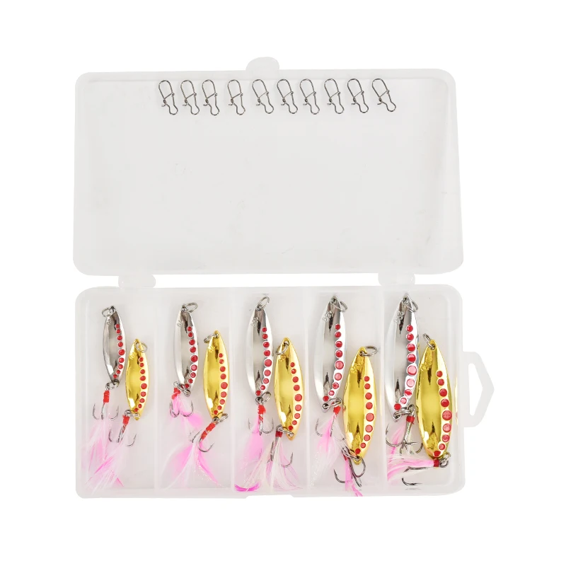 

Hard lure Red spot leech 10,15,20g metal bait set Fishing lure set lure Spoon Lure Metal lure Fishing lure hard