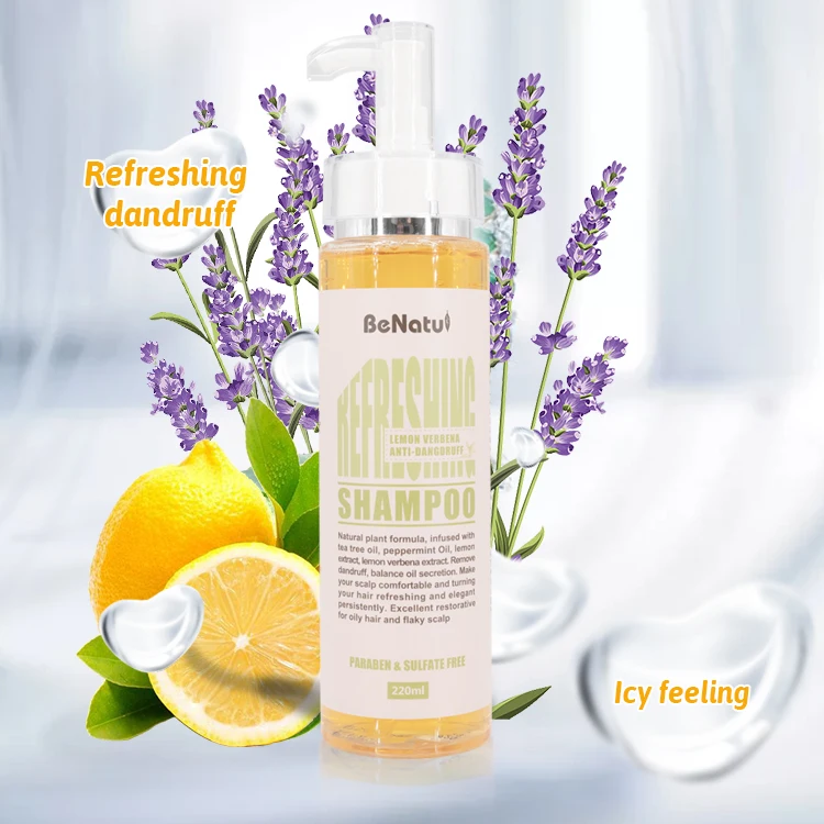 

200ml Lemon verbena refreshing anti-dangdruff shampoo for Refreshing and anti-dandruff anti dandruff shampoo
