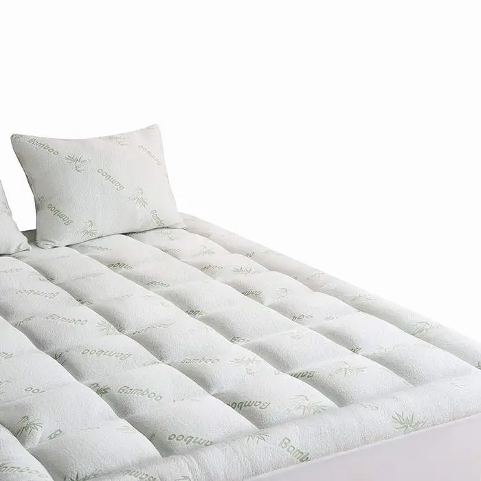 Custom Diy Bamboo Jacquard Quilted Bamboo Cotton Mattress Topper