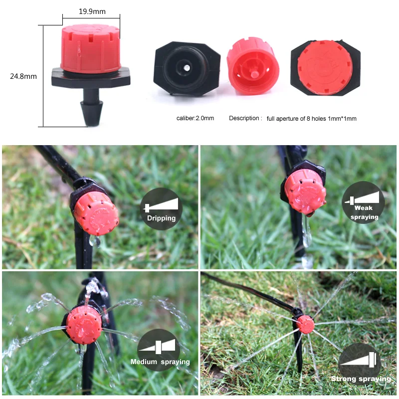 
china drip irrigation system agriculture button adjusted dripper 