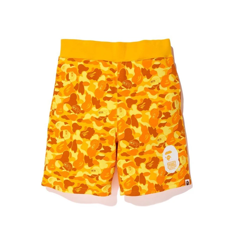 

Wholesale 2020 Summer high quality BAPE Orange camouflage Sport Men's Shorts