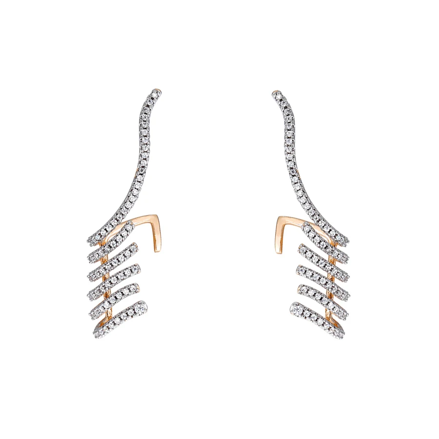 

80662 Xuping's new color-separated charm earrings for women around this ear