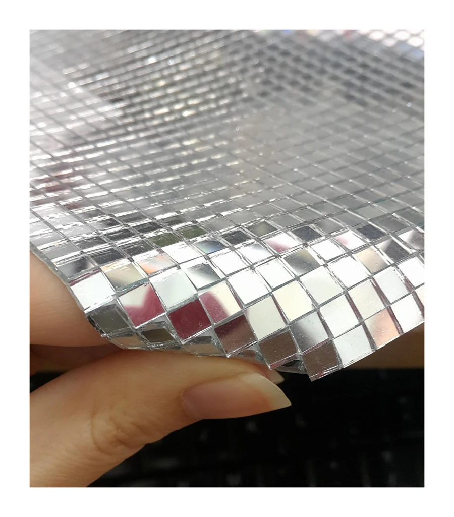 Foshan High Quality Mirror Glass Mosaic Self Adhesive Mini Mirror Craft