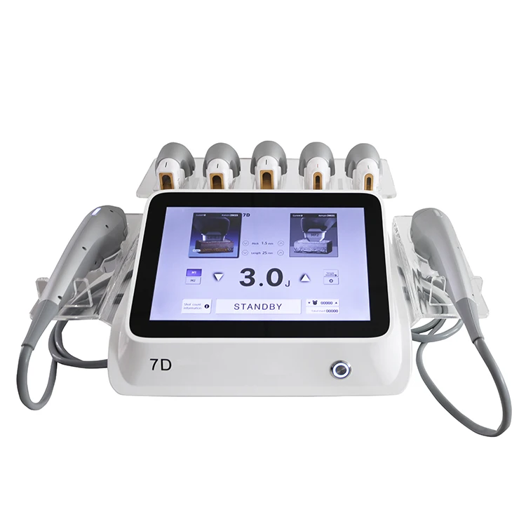 

Popular multi functional Desktop Focused Ultrasound Face Lift Skin Tightening 7D Hifu with 7 Cartridges