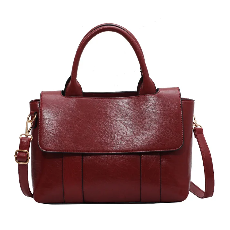 

DN2021 new fashion women pu leather square ladies large crossbody hand bag totes, Coffee,khaki,red,green,black