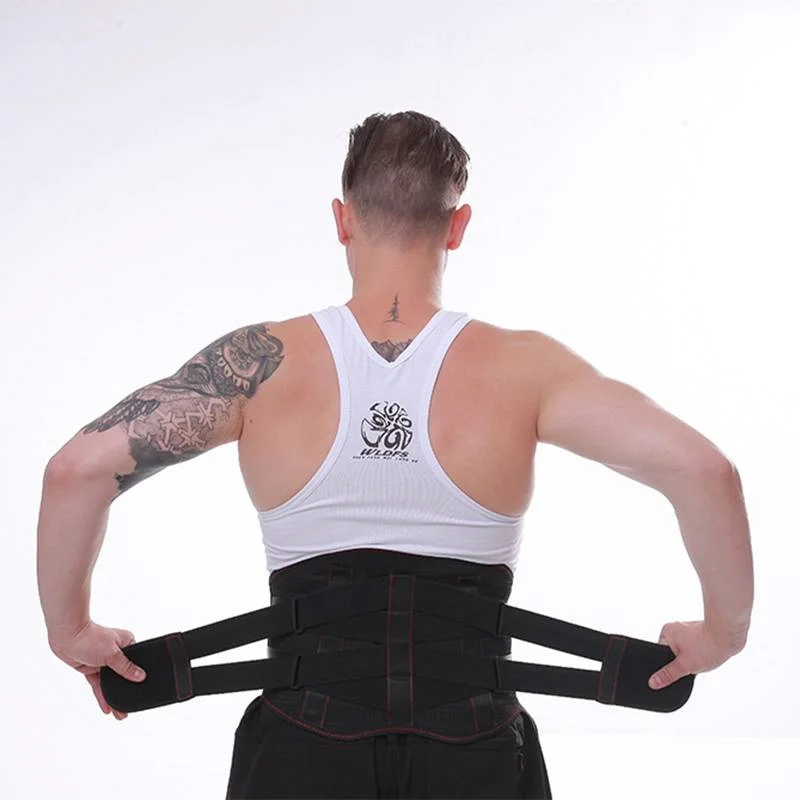 

hot sale orthopedic lower back pain relief lumbar belt back brace decompression, Black