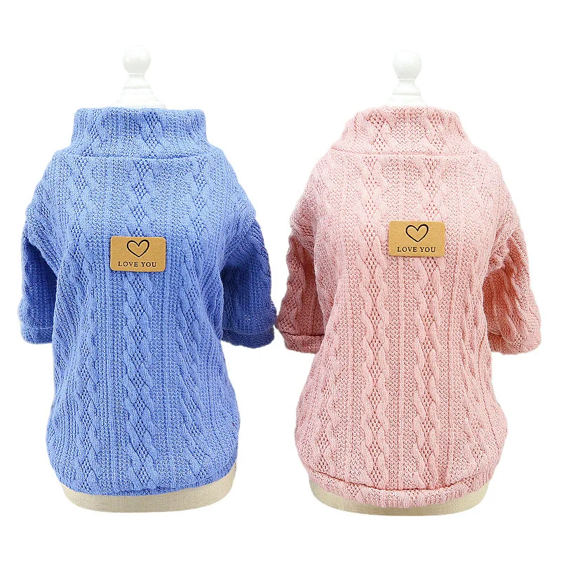 

High Quality Luxury Designer Knitting Dog Clothes Pet Clothes Warm Pet Winter Clothes, Picture showed