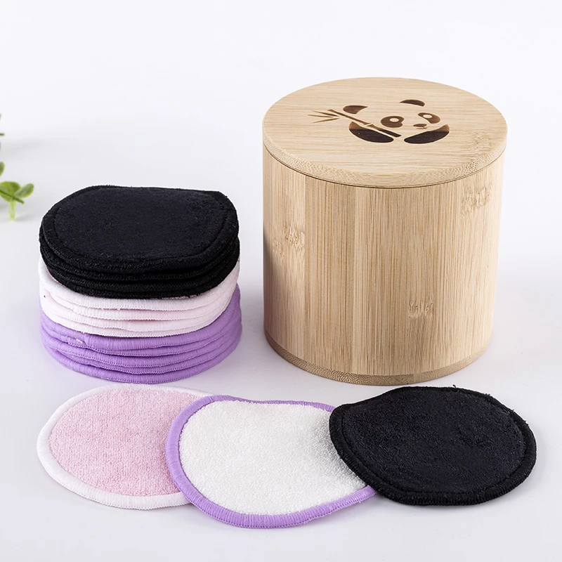 

Make up Remover Pads Reusable Cotton Pads Hot Style Reusable Bamboo Terry pads Cleansing Face, Multi-colored