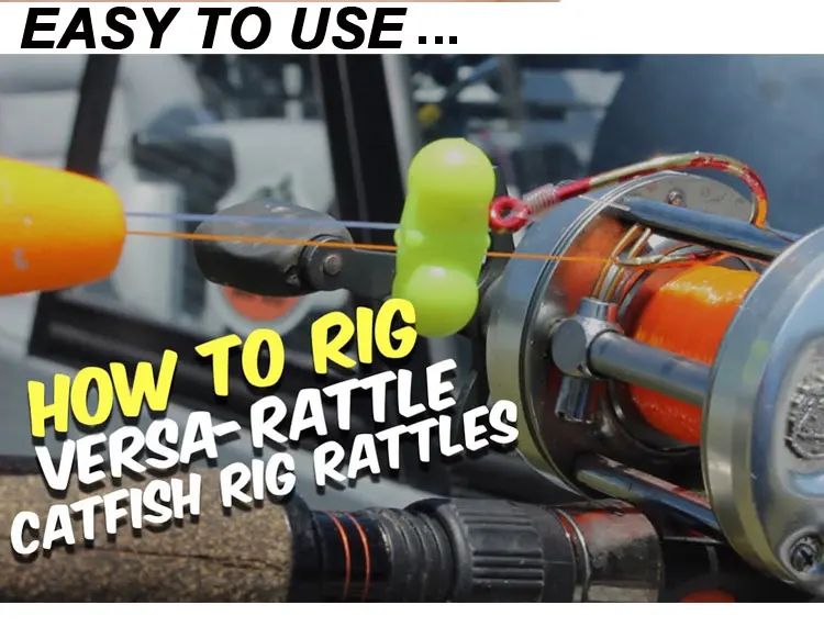 Selco Double Rattle Attractor Cat Fishing Rig Beads Fishing Lure Noise Double Rattle Beads Rig