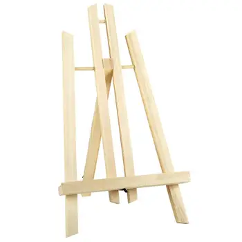 Hot Selling Kids Mini Easels Stand Natural Wood Decorative Display