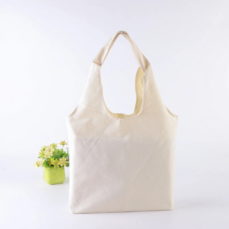 

Wholesale Folding Shopping Canvas Bag OEM Custom Printing Cotton Bags Reusable and Eco-friendly Canvas Tote Bag