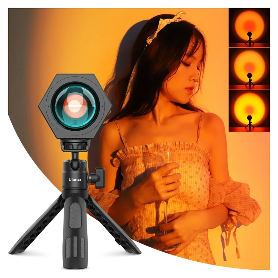 

Ulanzi S1 Sunset Projection Light With Tripod Video Camera Fill Light For Studio