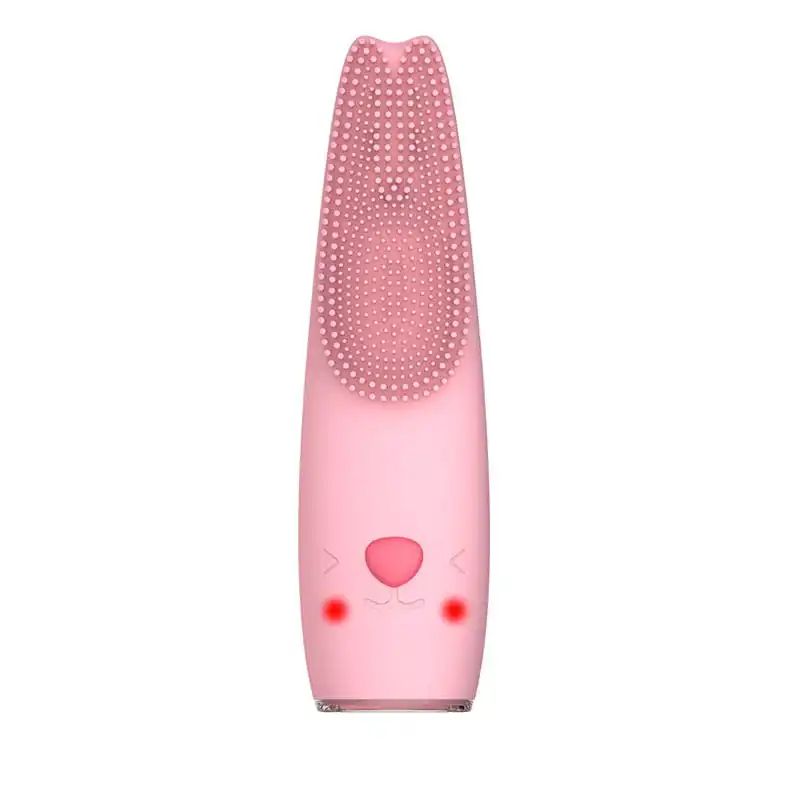 
Popular in Korea Rechargeable Exfoliator Ultrasonic Wireless Exfoliating Heating Electric Sonic Silicone Facial Cleansing Brush 