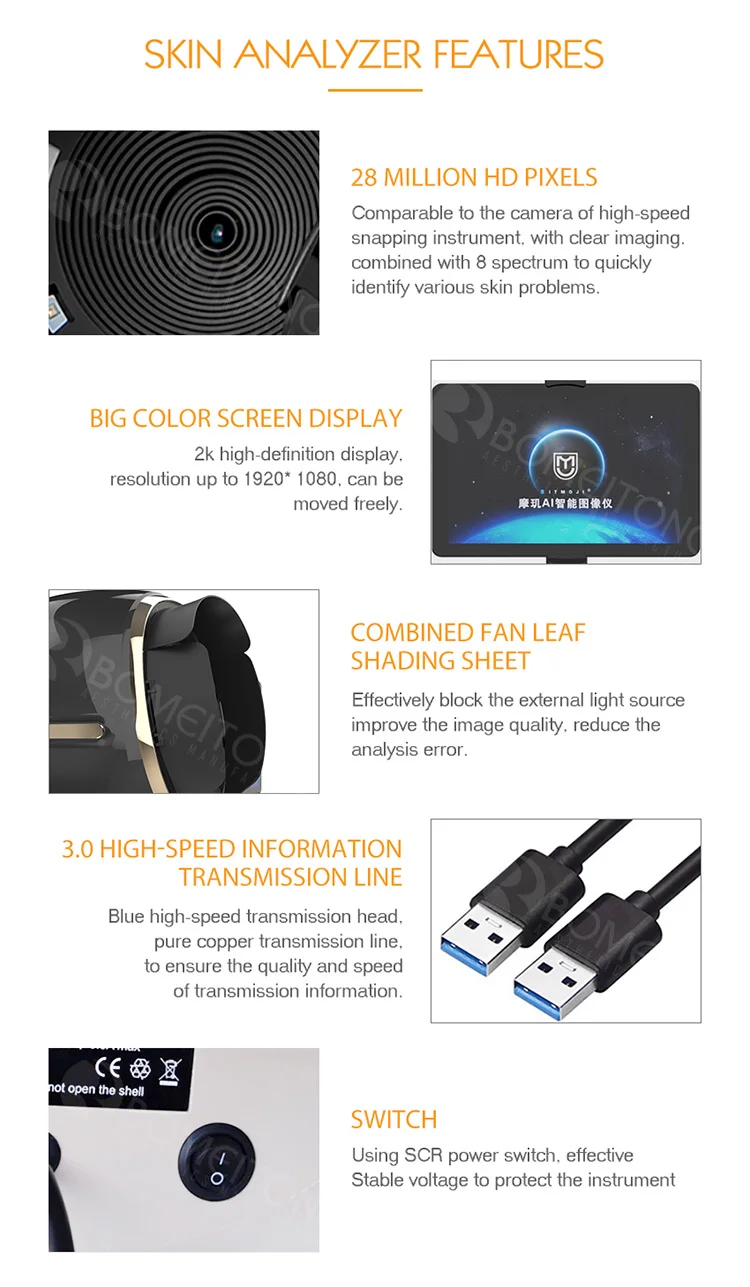 Intelligent face scanner skin elasticity analyzer