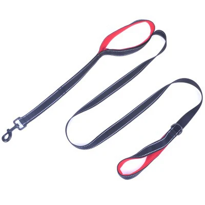 

Hot Sale Dog Training Walking Leashes Durable Nylon Reflective Pet Leash with Handles, As shown below