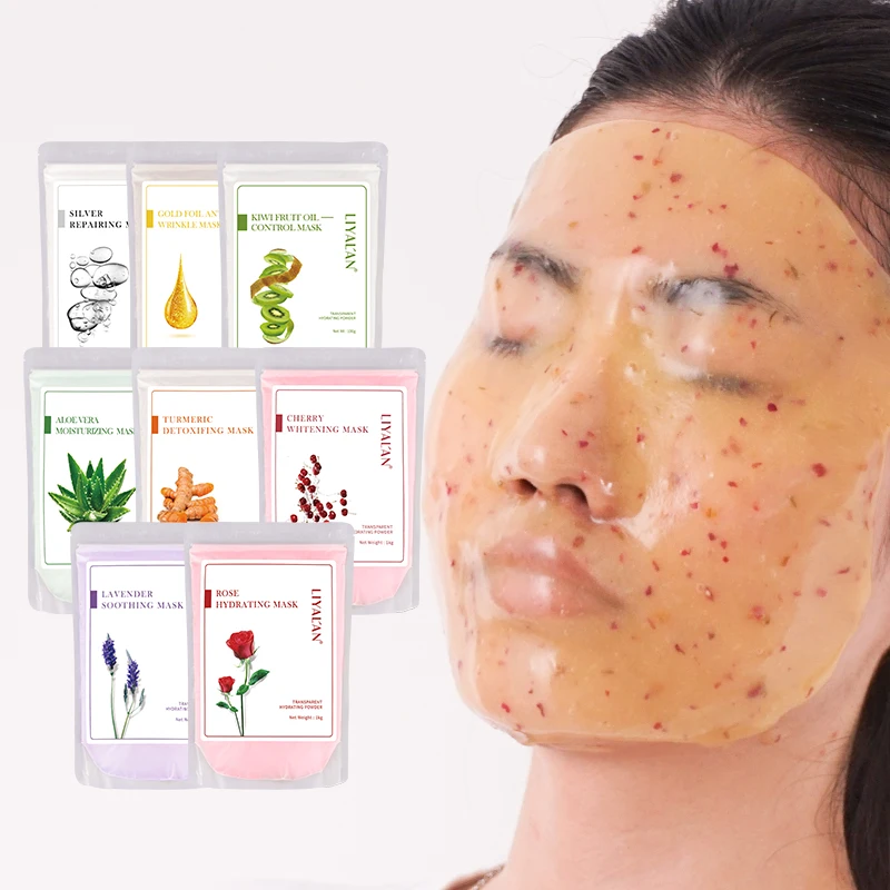 

Facemask Skin Care Rose Turmeric Hydrojellymask Powder Organic Spa Anti Aging Soft Rubber Jelly Mask