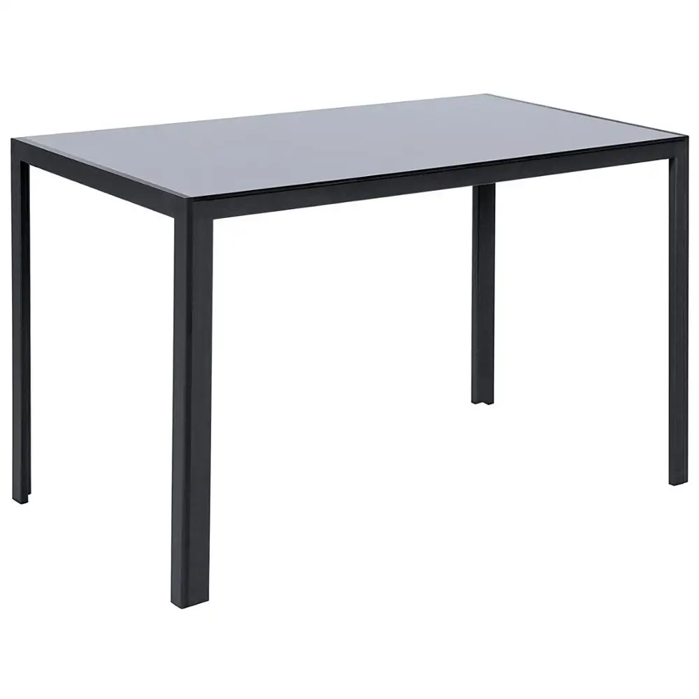 Tempered Glass Dining Room Table and 4 Chairs Set