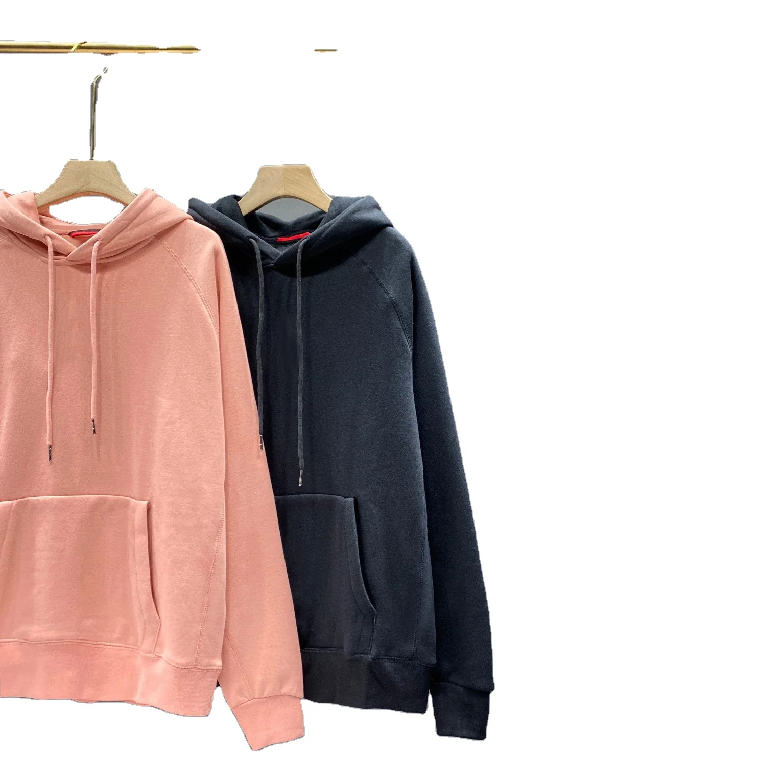 

2021 spring couple's High Quality wear Hoodie leisure Plush sweater wholesale fashion clothing man woman pink sports coat, Black