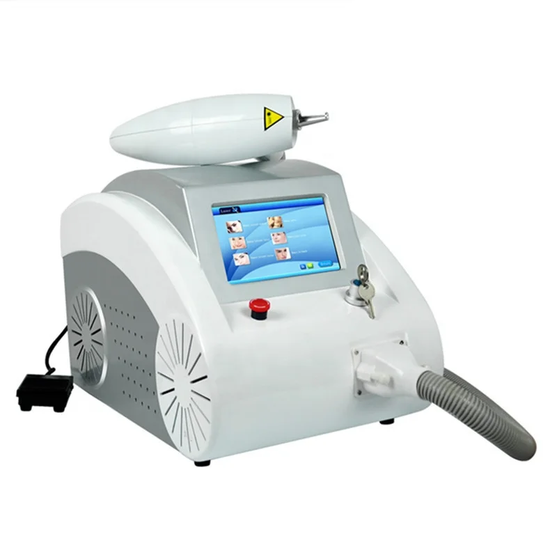 

Portable 1064nm 1320nm 532nm nd yag laser tattoo removal machine factory price laser tattoo removal machine, White