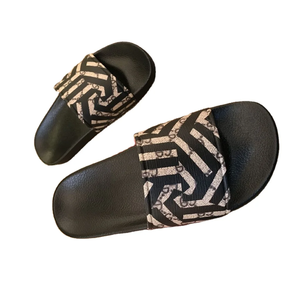 

Summer men casual wear one word slippers couple small bee SANDALS, As picture