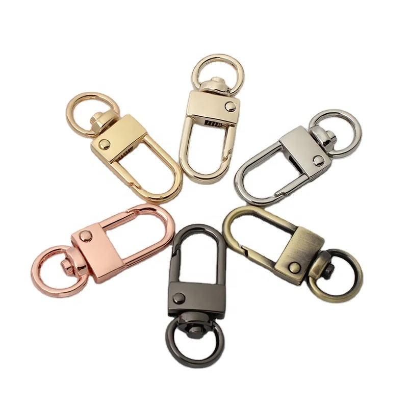 

Nolvo World 6 colors 9mm China Carabiner Clip Gold Snap Hook Round for Mountain Climbing Handbag